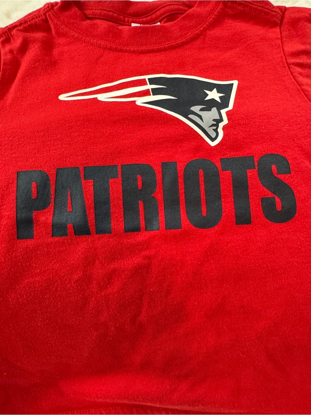 New England Patriots Red Kids T-Shirt, Gerber, Toddler. 2T - Picture 2 of 4